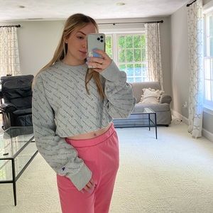 LIKE NEW CHAMPION CROPPED CREW NECK SIZE SMALL